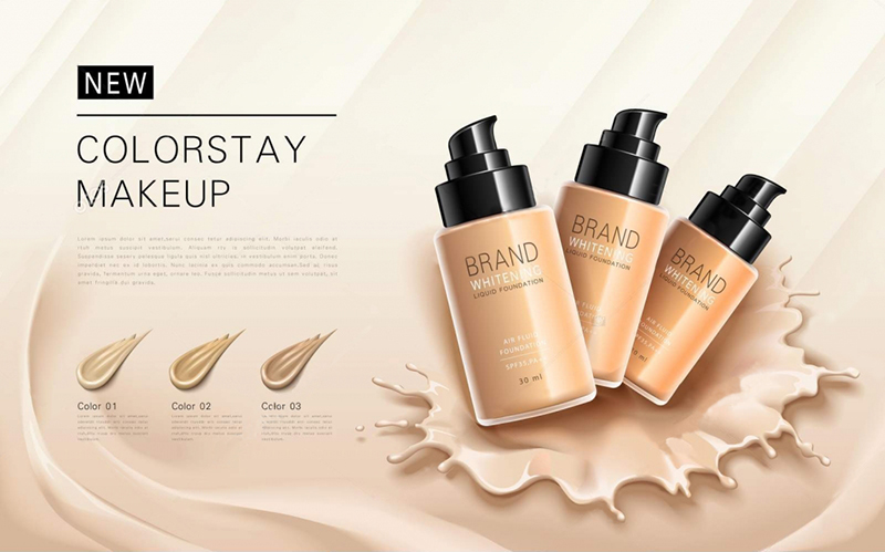 Custom Beauty Brand Foundation Cream Packaging