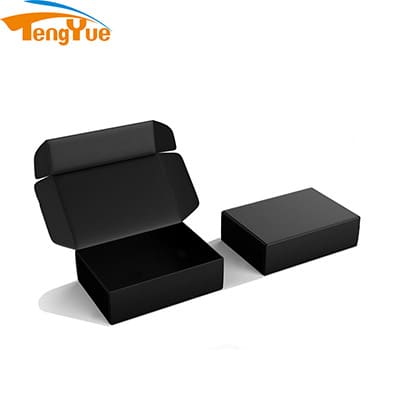 Custom Printed Black Literature Mailers Corrugated Packaging Box