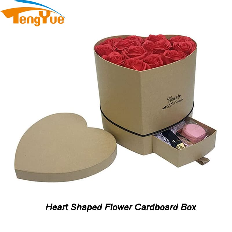 Custom Printed Cardboard Round Cylinder Flower Packaging Boxes