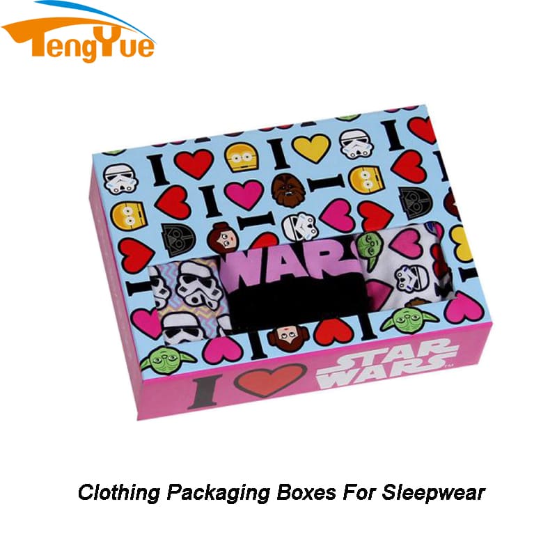 Wholesale Customized Apparel Packaging Sleepwear Gift Retail Boxes