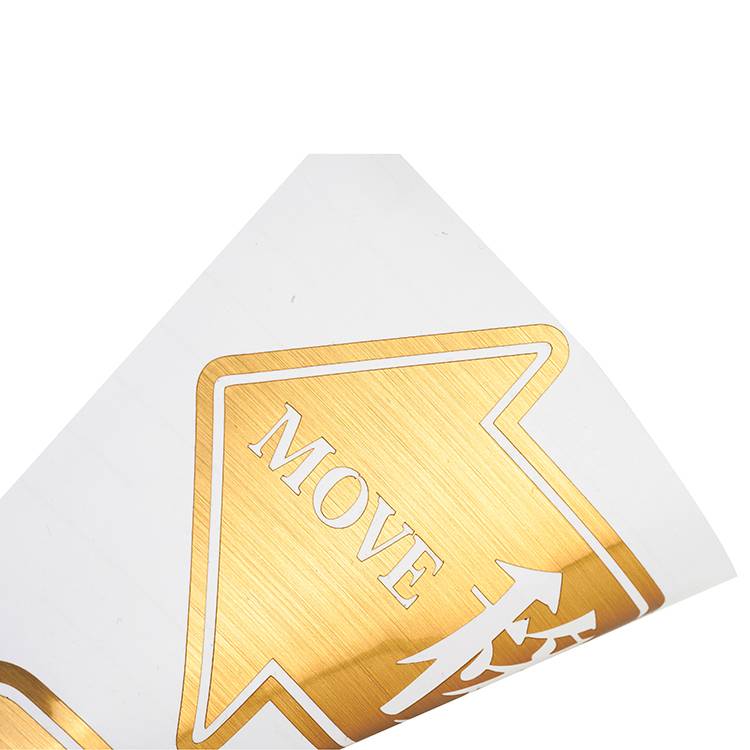 Vinyl Adhesive Arrow Sticker Label Custom Printing