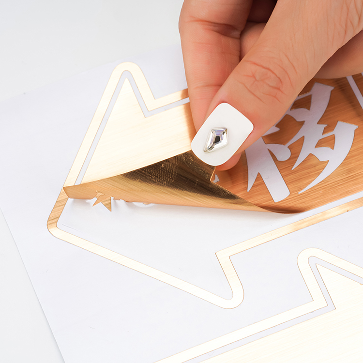 Chinese Manufacturer Custom Printed Vinyl Adhesive Arrow Paper Sticker Label