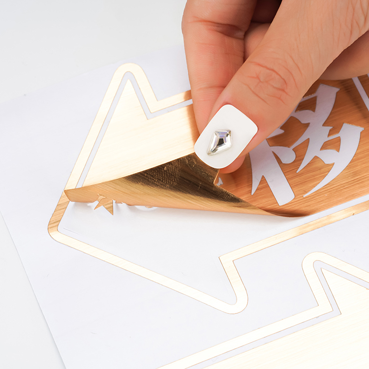 Chinese Manufacturer Custom Printed Vinyl Adhesive Arrow Paper Sticker Label